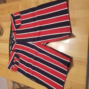 NWT Forever 21 Mens Bermudas Striped Red White & Navy, yellow